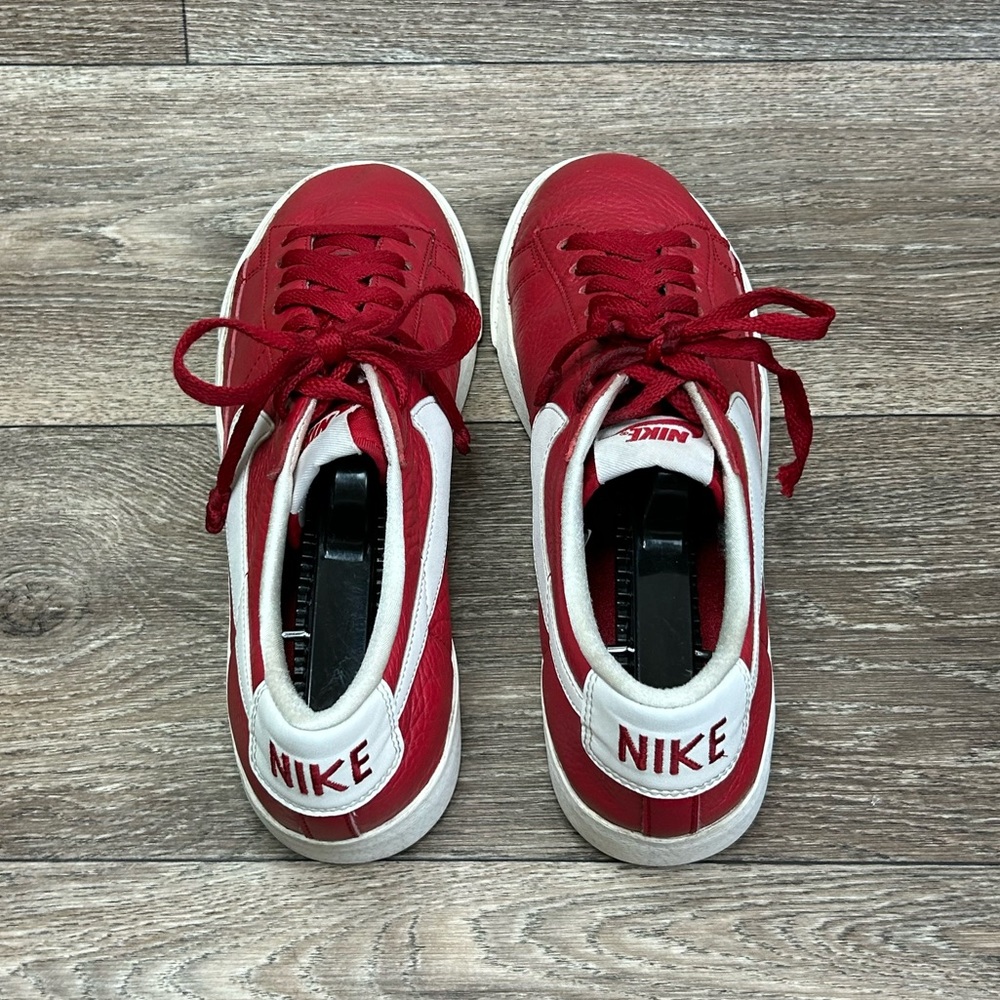 Nike Blazer Low PRM Womens 9.5 Red Sail Basketball Sneakers Gym Tennis Shoes - Picture 5 of 13